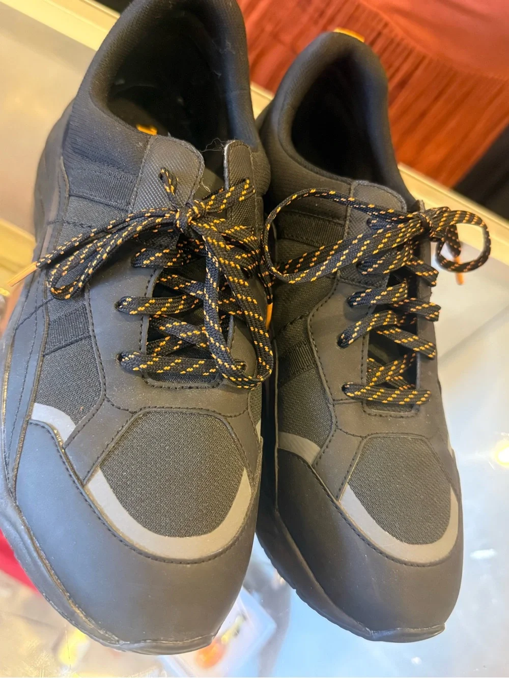 Timberland Black Sneakers with Yellow-Accent Laces